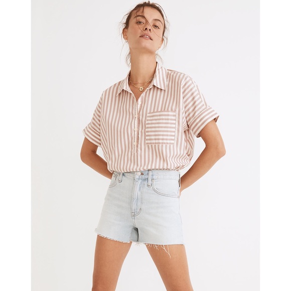 Madewell Pants - Madewell Relaxed Denim Shorts in Essen Wash Women’s 27